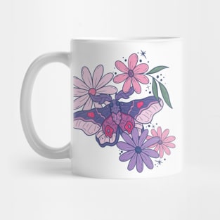 Purple Pink Moth Mug